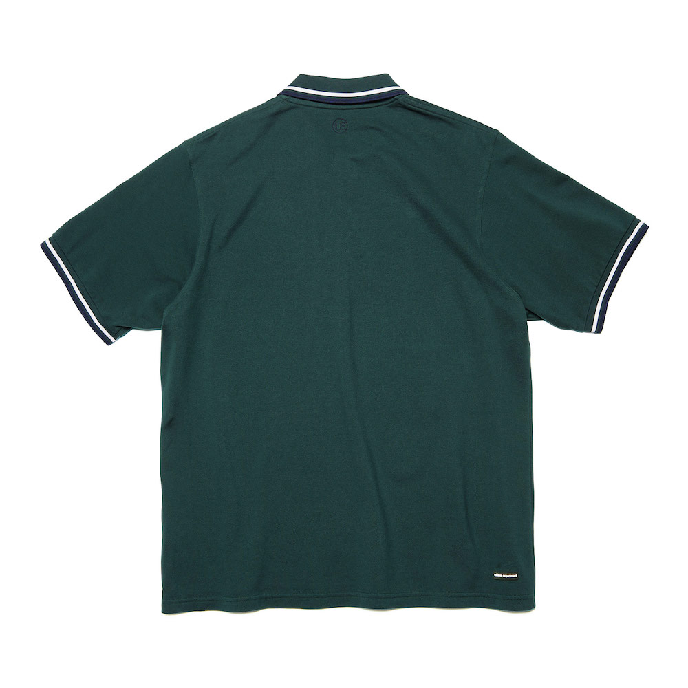 uniform experiment / S/S SEED STITCH WIDE POLO (Green)背面